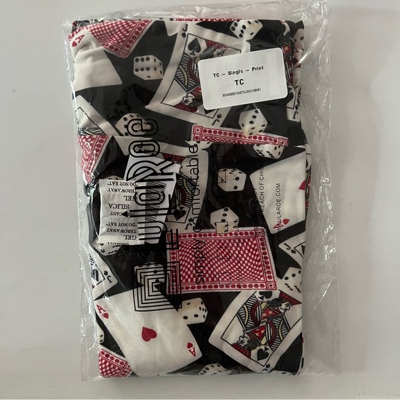 Lularoe Vegas Casino Card Shark Dice & Cards Leggings Tall & Curvy TC - Picture 4 of 5